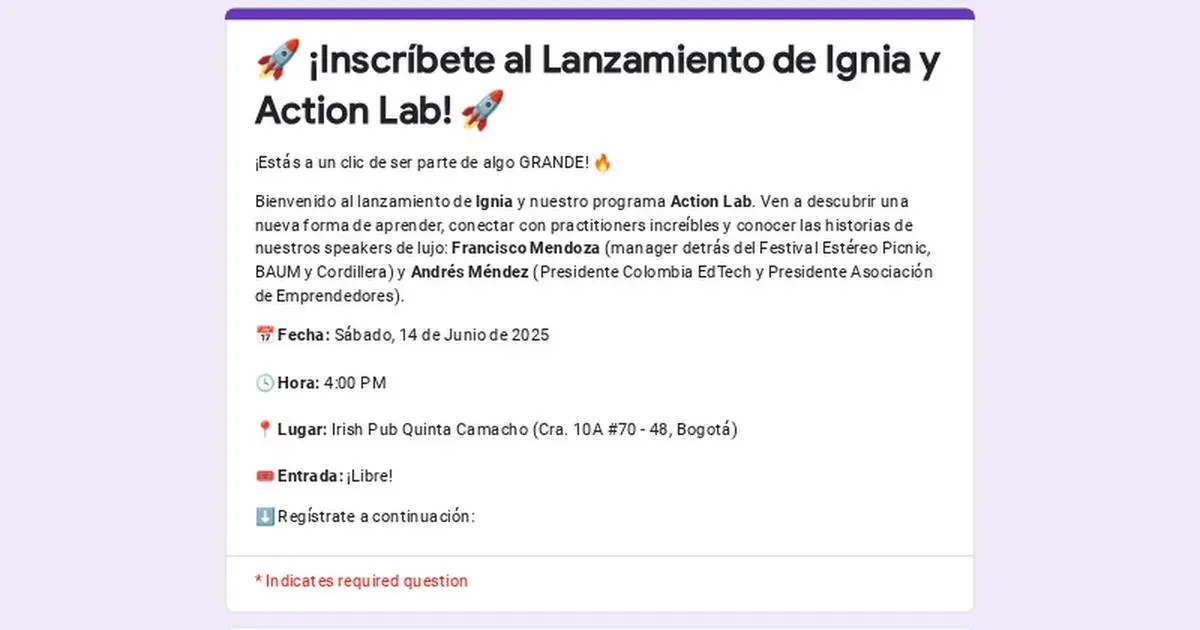 🚀 Register for the Ignia and Action Lab Launch! 🚀